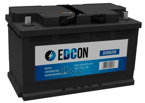 Аккумулятор EDCON DC80740R 80 R+