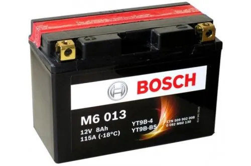 Аккумулятор BOSCH M6 8 Ач, 115 А, 12 v, Прямая L+ (1) фото