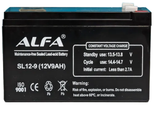 Аккумулятор ALFA UPS AGM 9 Ач, 12 v, Прямая L+ (1) фото