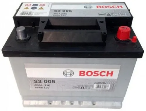 Фото Аккумулятор BOSCH S3 56 Ач, 480 А, 12 v, Обратная R+ (0), DIN L2, B13