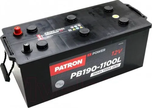 Аккумулятор PATRON Power 190 Ач, 1100 А, 12 v, Обратная L+ (3) euro, D5 (B), B00 фото