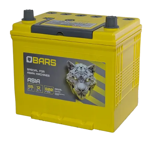 Фото Аккумулятор BARS Asia 65 Ач, 600 А, 12 v, Обратная R+ (0), JIS D23, B00
