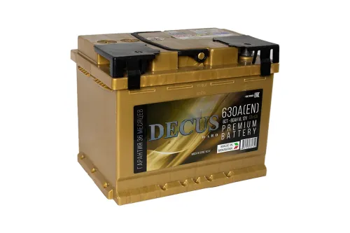 Фото Аккумулятор Decus GOLD 60 Ач, 630 А, 12 v, Прямая L+ (1), DIN L2, B13