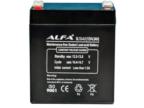 Аккумулятор ALFA UPS AGM 4.5 Ач, 12 v, Прямая L+ (1) фото