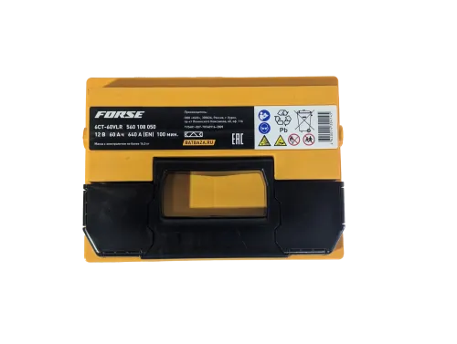 Фото Аккумулятор FORSE 60 Ач, 640 А, 12 v, Обратная R+ (0), DIN L2, B13