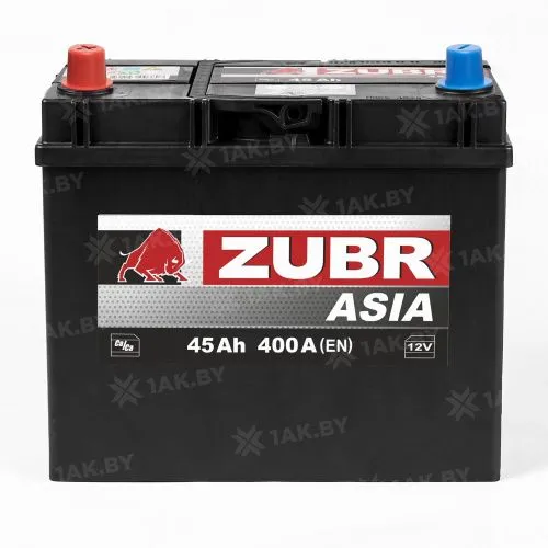 Фото Аккумулятор ZUBR Ultra 45 Ач, 400 А, 12 v, Прямая L+ (1), JIS B24, B00