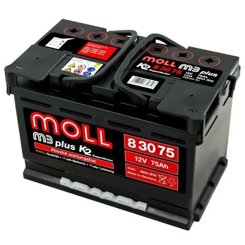 Аккумулятор MOLL M3+ 75 R+
