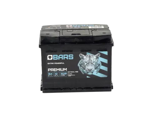 Фото Аккумулятор BARS Premium 64 Ач, 620 А, 12 v, Обратная R+ (0), DIN L2, B13