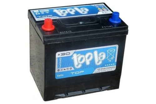 Фото Аккумулятор TOPLA Top 65 Ач, 650 А, 12 v, Прямая L+ (1), JIS D23, B00