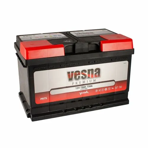 Аккумулятор VESNA PREMIUM 75 R+