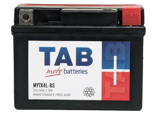 Аккумулятор TAB YTX4L-BS 3 Ач, 40 А, 12 v, Обратная R+ (0) фото