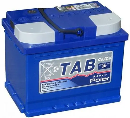 Фото Аккумулятор TAB Polar Blue 60 Ач, 600 А, 12 v, Обратная R+ (0), DIN L2, B13