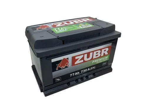 Аккумулятор ZUBR PREMIUM 77 R+