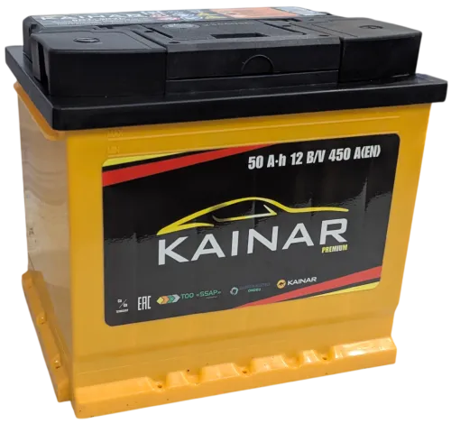 Фото Аккумулятор KAINAR Premium 50 Ач, 450 А, 12 v, Обратная R+ (0), DIN L1, B13