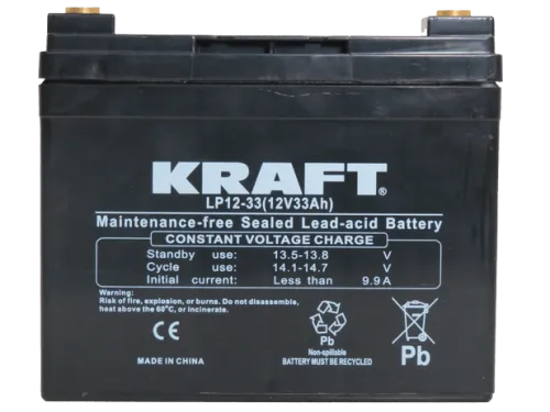 Аккумулятор KRAFT Deep Cycle AGM C20 33 Ач, 12 v фото