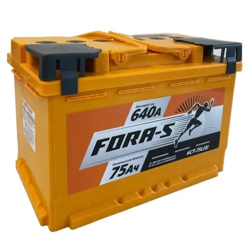 Фото Аккумулятор FORA-S 75 Ач, 640 А, 12 v, Обратная R+ (0), DIN L3, B13