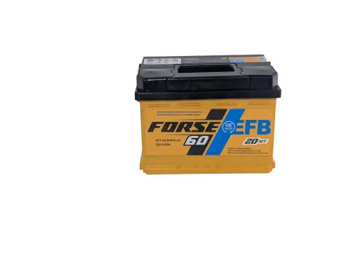 Фото Аккумулятор FORSE EFB 60 Ач низк, 620 А, 12 v, Обратная R+ (0), DIN LB2, B13