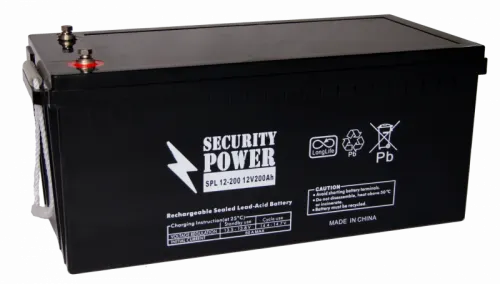 Аккумулятор SECURITY POWER AGM 200 Ач, 12 v, Обратная R+ (0) фото