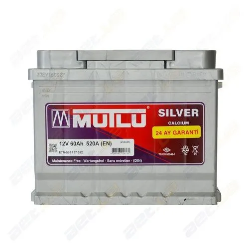 Аккумулятор MUTLU SILVER CALCIUM LS2-60L 60 L+