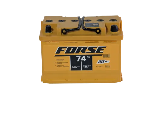 Фото Аккумулятор FORSE 74 Ач, 760 А, 12 v, Обратная R+ (0), DIN L3, B13