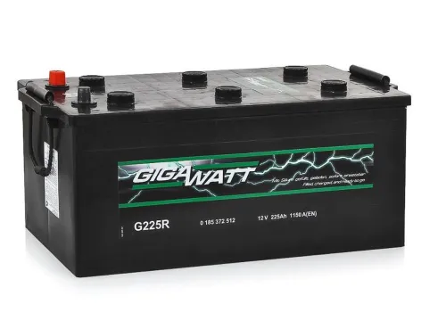 Аккумулятор GIGAWATT 225 Ач, 1150 А, 12 v, Обратная L+ (3) euro, D6 (C), B00 фото