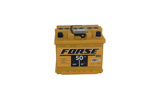 Фото Аккумулятор FORSE 50 Ач, низк, 480 А, 12 v, Обратная R+ (0), DIN LB1, B13