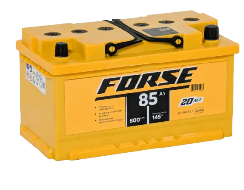 Фото Аккумулятор FORSE 85 Ач низк, 800 А, 12 v, Обратная R+ (0), DIN LB4, B13