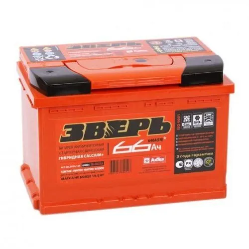 Аккумулятор ЗВЕРЬ 66 L+