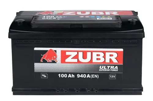 Фото Аккумулятор ZUBR Ultra 100 Ач, 940 А, 12 v, Обратная R+ (0), DIN L5, B13