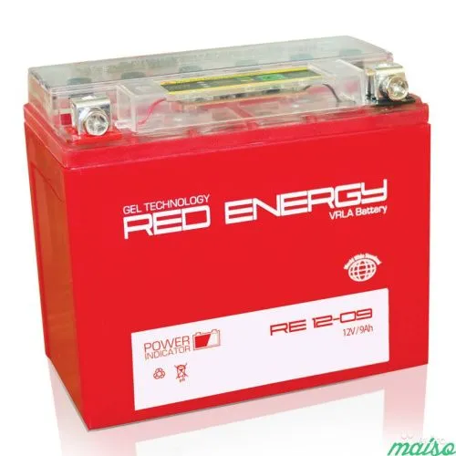 Аккумулятор RED ENERGY AGM 20 Ач, 250 А, 12 v, Обратная R+ (0) фото