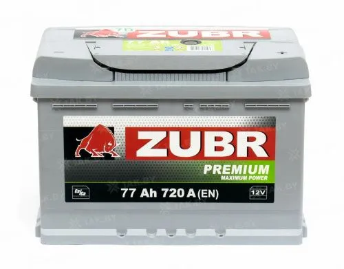Аккумулятор ZUBR PREMIUM 77 L+