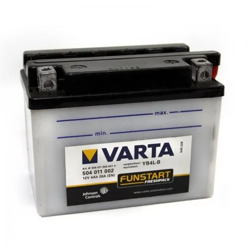 Аккумулятор VARTA PowerSports FreshPack 4 Ач, 50 А, 12 v, Обратная R+ (0) фото