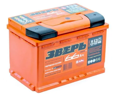Аккумулятор ЗВЕРЬ 66 R+