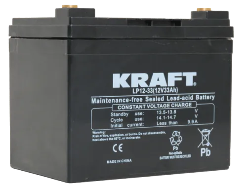 Аккумулятор KRAFT Deep Cycle AGM C20 33 Ач, 12 v фото