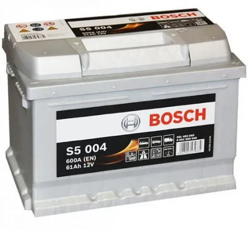 Фото Аккумулятор BOSCH S5 61 Ач, 600 А, 12 v, Обратная R+ (0), DIN LB2, B13