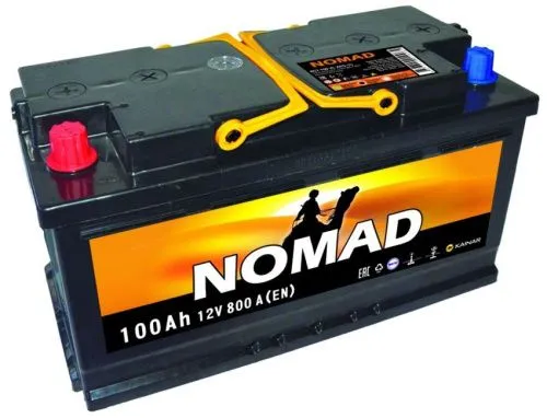Фото Аккумулятор NOMAD 100 Ач, 800 А, 12 v, Прямая L+ (1), DIN L5, B13
