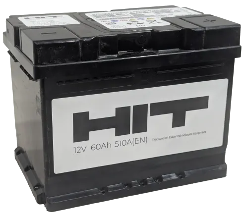 Фото Аккумулятор HIT 60 Ач, 510 А, 12 v, Обратная R+ (0), DIN L2, B13