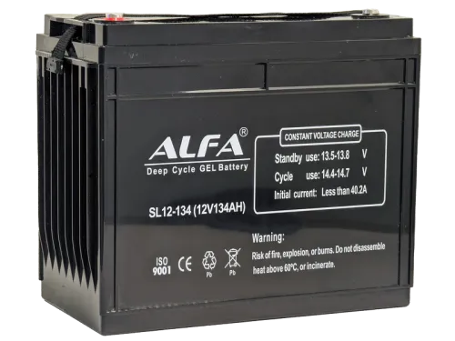 Аккумулятор ALFA Deep Cycle AGM C20 134 Ач, 12 v, Прямая L+ (1) фото