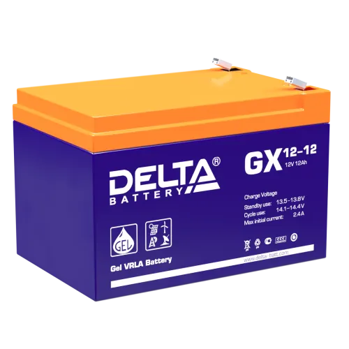 Аккумулятор DELTA GX AGM 12 Ач, 12 v, Прямая L+ (1) фото