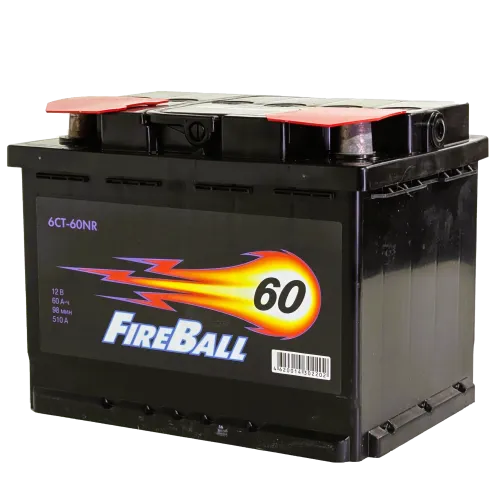 Фото Аккумулятор FIREBALL 60 Ач, 510 А, 12 v, Обратная R+ (0), DIN L2, B13