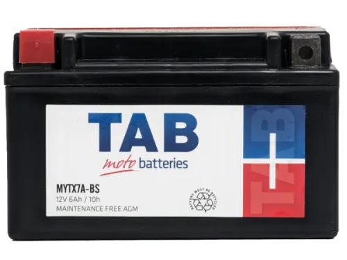 Аккумулятор TAB YTX7A-BS 6 Ач, 85 А, 12 v, Прямая L+ (1) фото