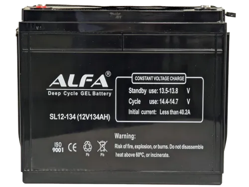 Аккумулятор ALFA Deep Cycle AGM C20 134 Ач, 12 v, Прямая L+ (1) фото