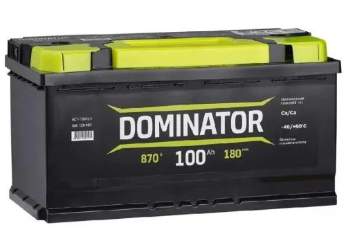 Фото Аккумулятор DOMINATOR 100 Ач, 870 А, 12 v, Обратная R+ (0), DIN L5, B13