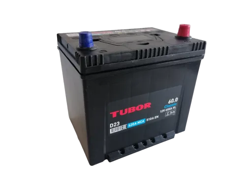 Фото Аккумулятор TUBOR Classic 60 Ач, 510 А, 12 v, Обратная R+ (0), JIS D23, B00