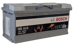 Аккумулятор BOSCH S5 AGM 105 Ач, 950 А, 12 v, Обратная R+ (0), DIN L6, B13