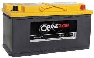 Аккумулятор ALPHALINE AGM 95 Ач, 850 А, 12 v, Обратная R+ (0), DIN L5