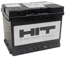 Аккумулятор HIT 60 Ач, 510 А, 12 v, Обратная R+ (0), DIN L2, B13