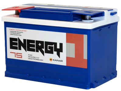 Аккумулятор ENERGY ONE 75 Ач, 700 А, 12 v, Прямая L+ (1), DIN L3, B13