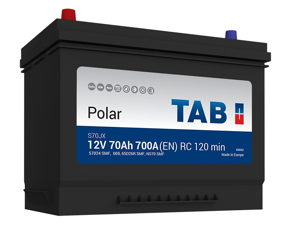 Аккумулятор TAB Polar S Asia 70 JL+