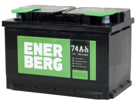 Аккумулятор ENERBERG 74 Ач, 760 А, 12 v, Обратная R+ (0), DIN LB3, B13